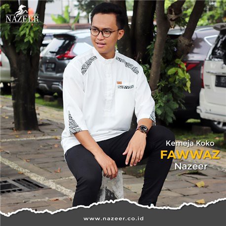 KEMEJA KOKO PRIA FAWWAZ/KURTA ATASAN PRIA MUSLIM