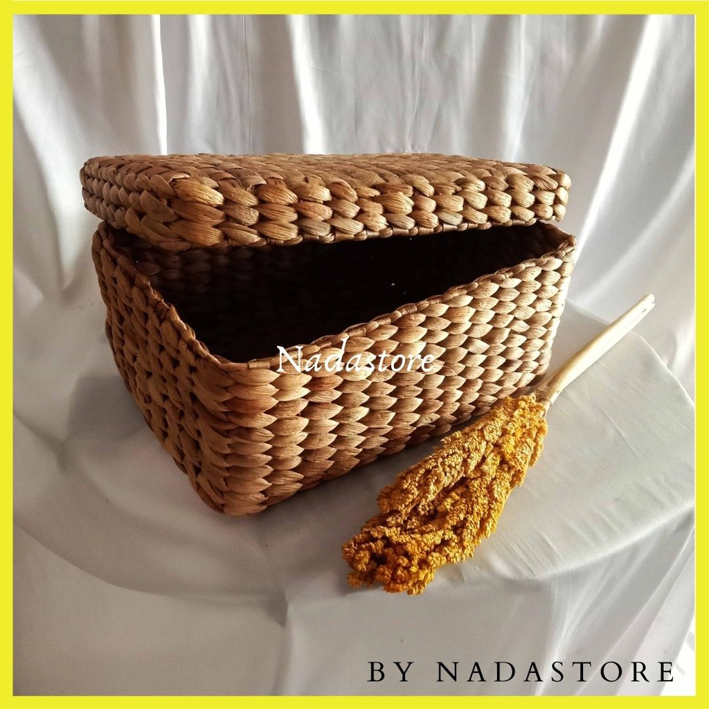 NADASTORE STORAGE BOX/KERANJANG ENCENG GONDOK SERBAGUNA DENGAN TUTUP