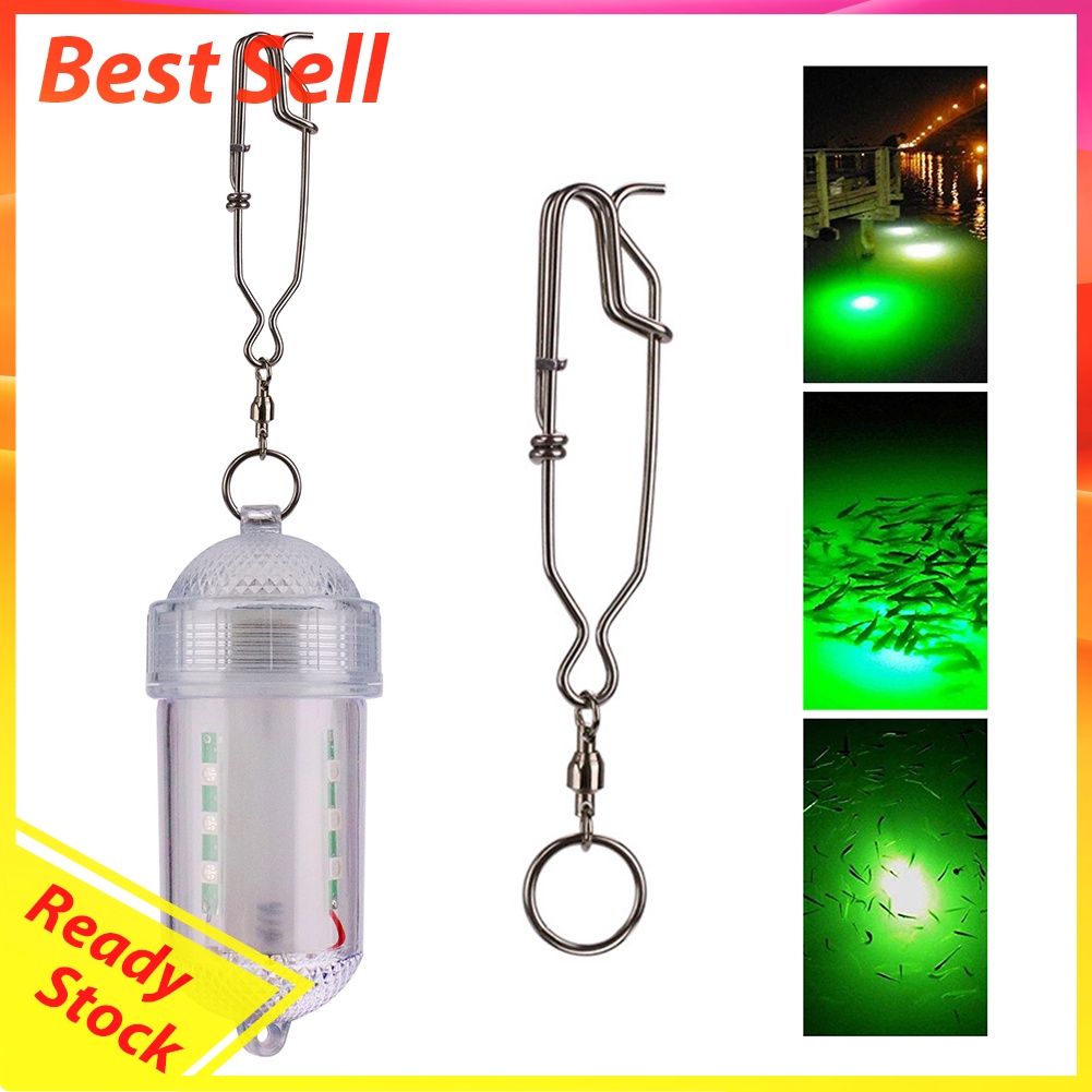 Underwater LED Fishing Trapping Lamp Attracting Luminous Lure Bait Light