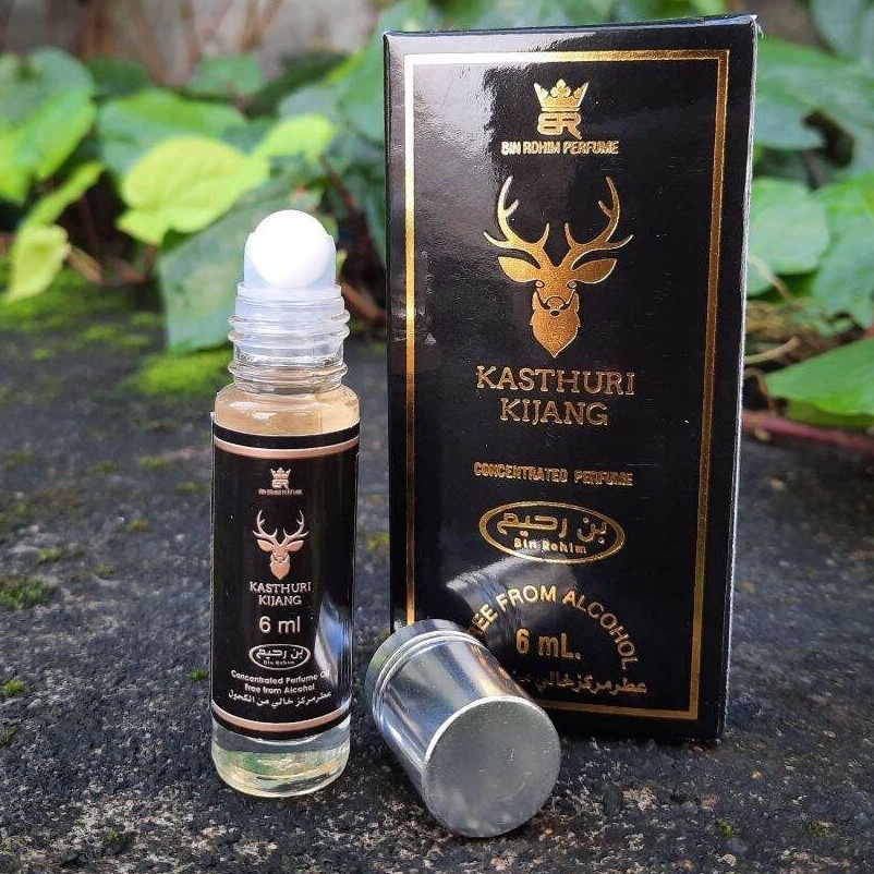 Parfum KASTHURI KIJANG Minyak Wangi Roll On Non Alcohol Kemasan 6ml