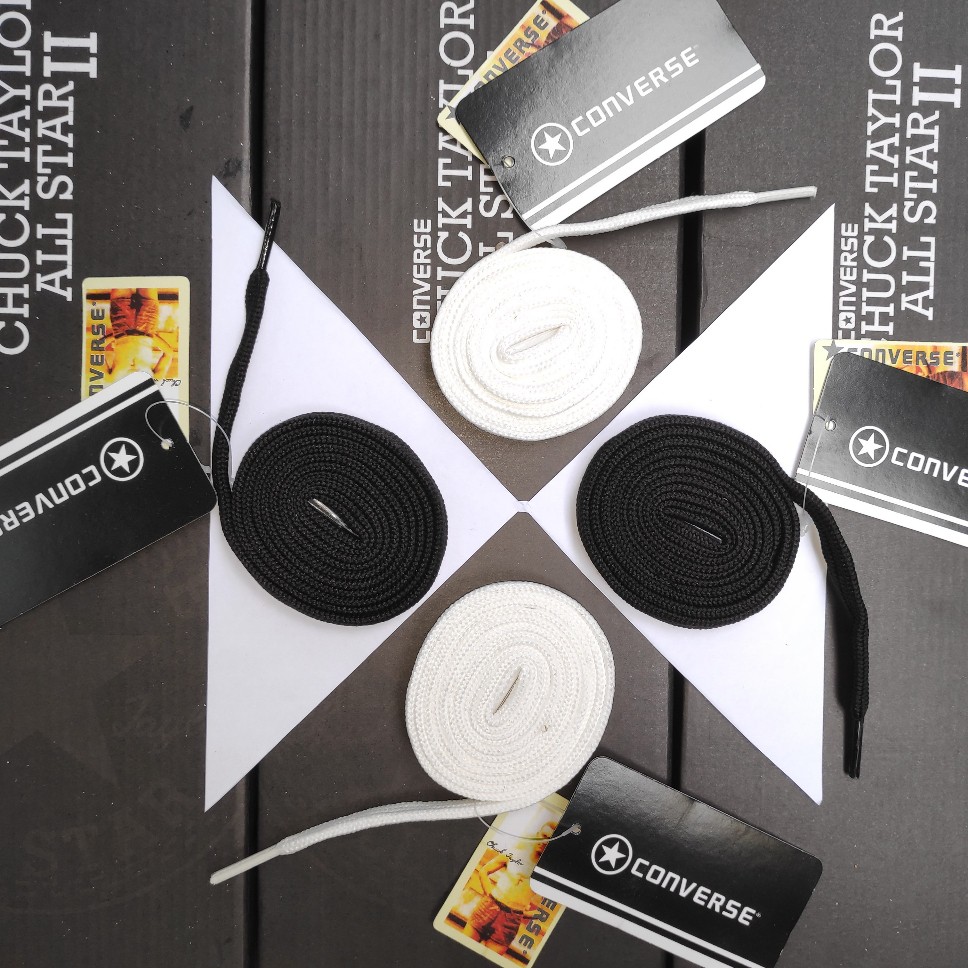 TALI SEPATU CASUAL  PANJANG HITAM DAN PUTIH TALI SEPATU TERMURAH TALI SEPATU TERBAIK