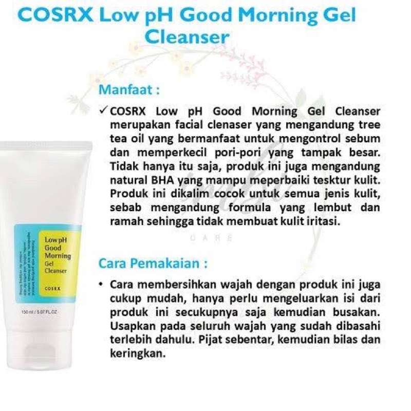 COSRX Low pH Good Morning Gel Cleanser SHARE 25ml