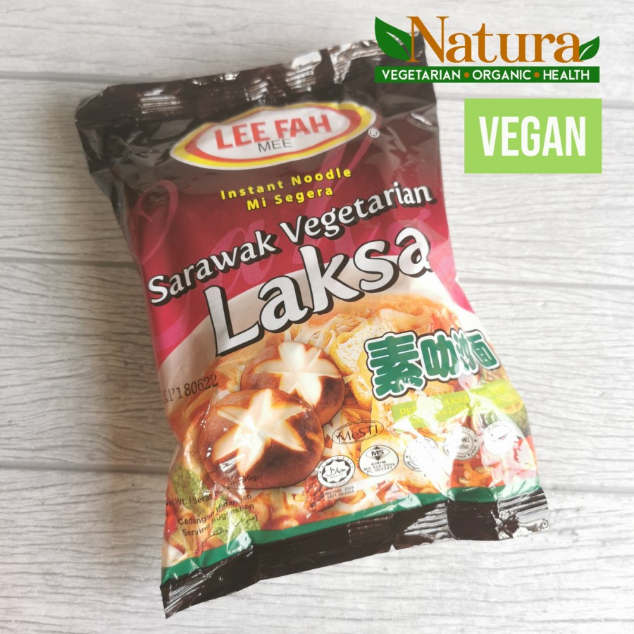 Lee Fah Sarawak Vegetarian Laksa 1 Bungkus Mie Instant Vegan