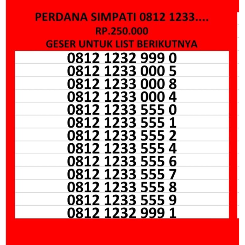 nomor cantik telkomsel kartu perdana telkomsel jaringan nasional 4g GSM LTE