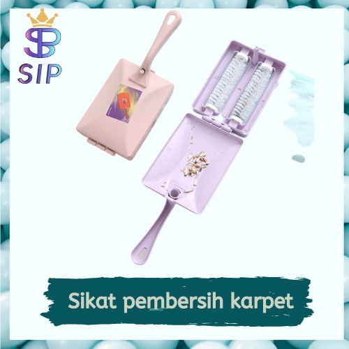 Sikat Karpet Ajaib 3in1 Serbaguna Gagang Sikat Karpet Sofa Alat Pembersih Kotoran Debu Fleksible