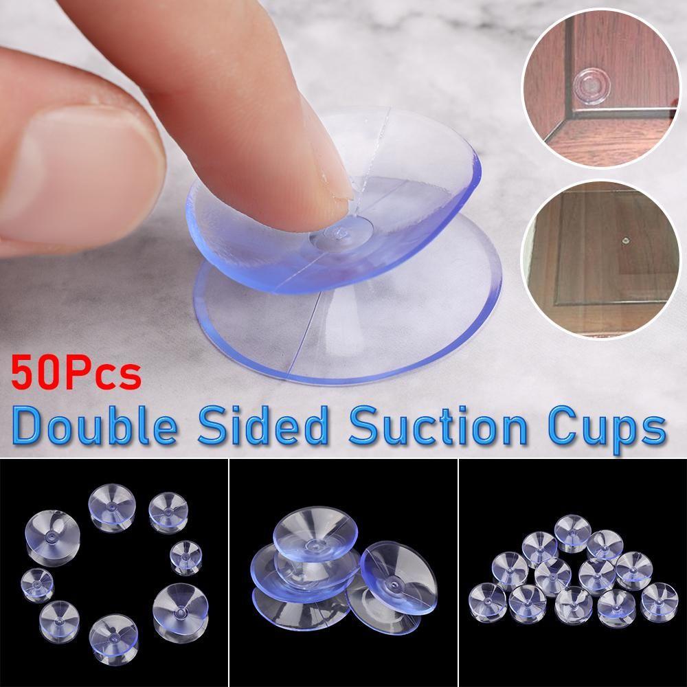 Preva 50Pcs Suction Cup Kamar Mandi Bermanfaat Penyimpanan Gantungan Rak Dinding Dapur Meja Atas Holder Suckers