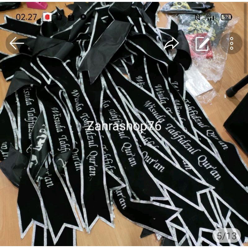 Slempang Wisuda Anak TK & SD, ukuran 150 x 10Cm