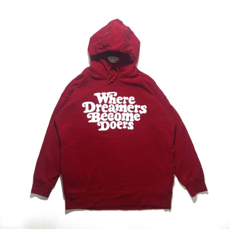 Hoodie Uniqlo UT x Verdy "Girls Dont Cry" Merah Original