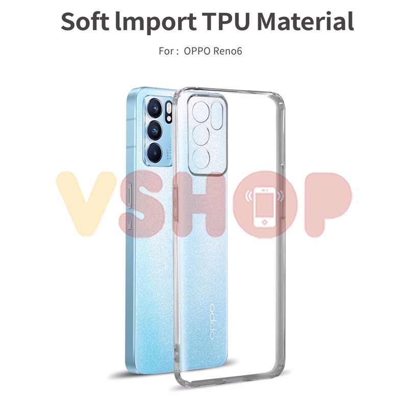 SOFTCASE TRANSPARAN OPPO RENO 6 5G PREMIUM CLEAR SOFT CASE