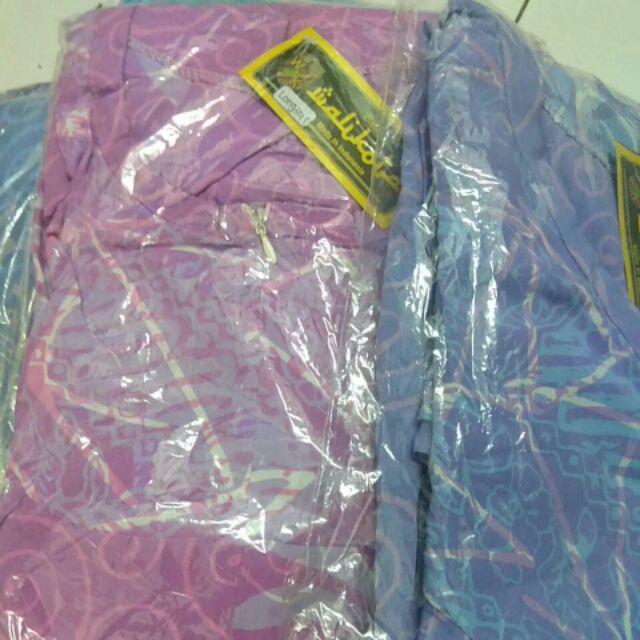 Gamis Batik Cap Soft Mawar Busui
