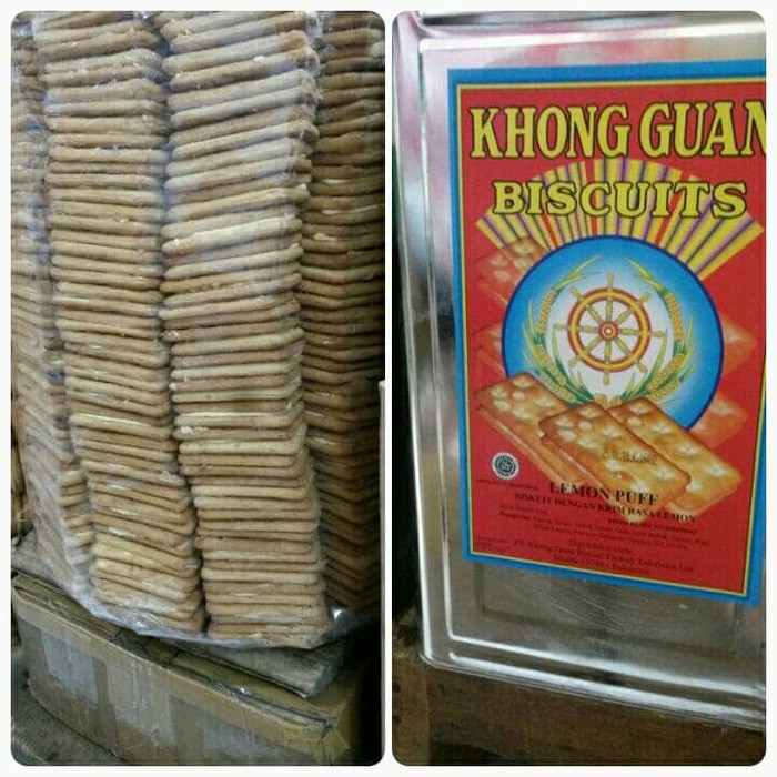

[KHUSUS GOSEND/GRAB] Biskuit Lemon Puff Khong Guan (Kaleng)