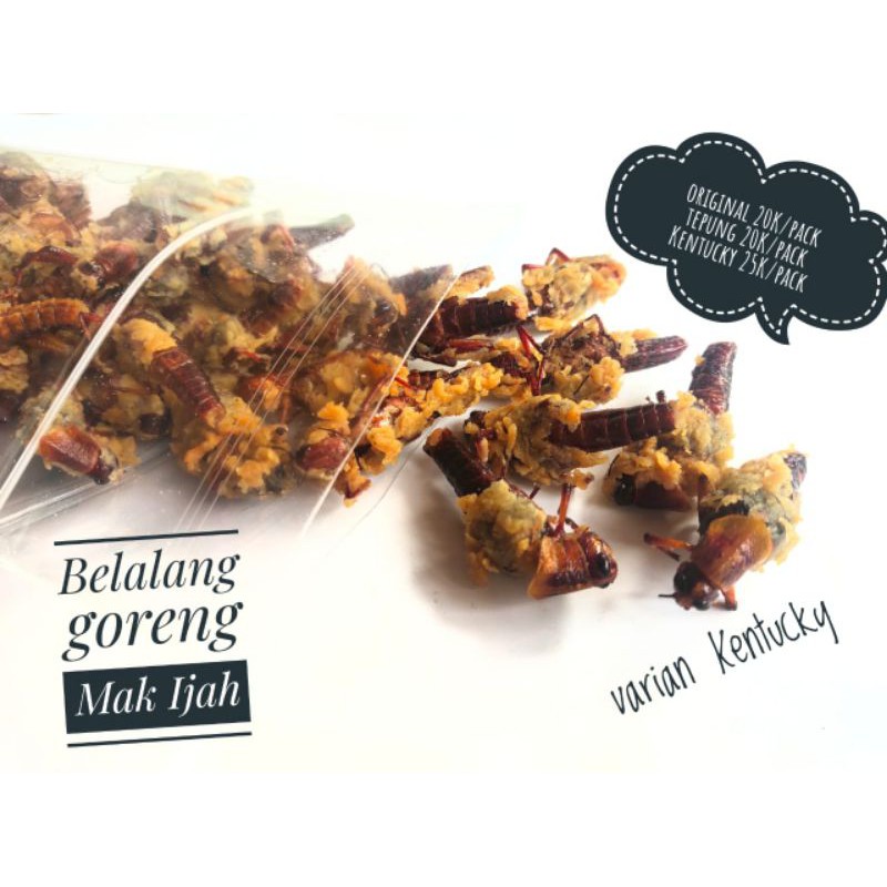 

Belalang goreng mak Ijah alas purwo varian Kentucky