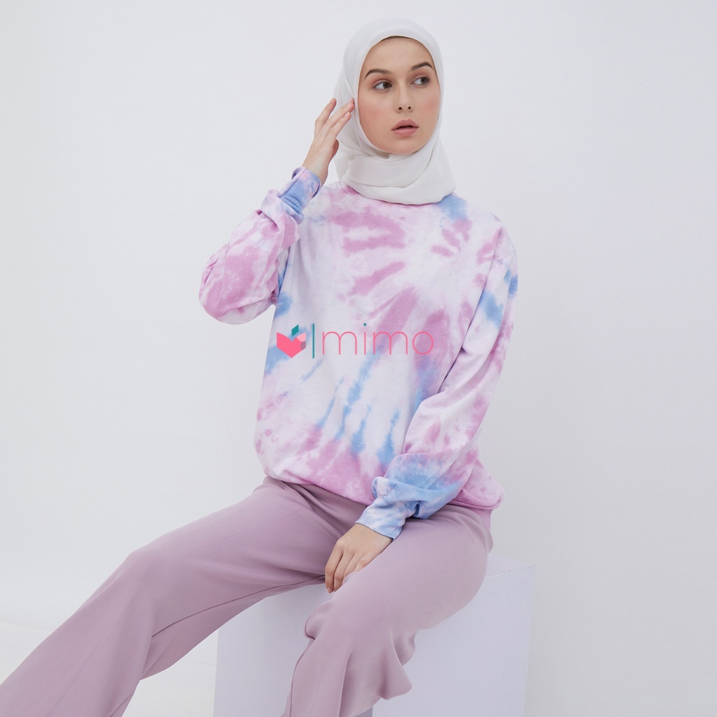 Bluepink sweater tie dye