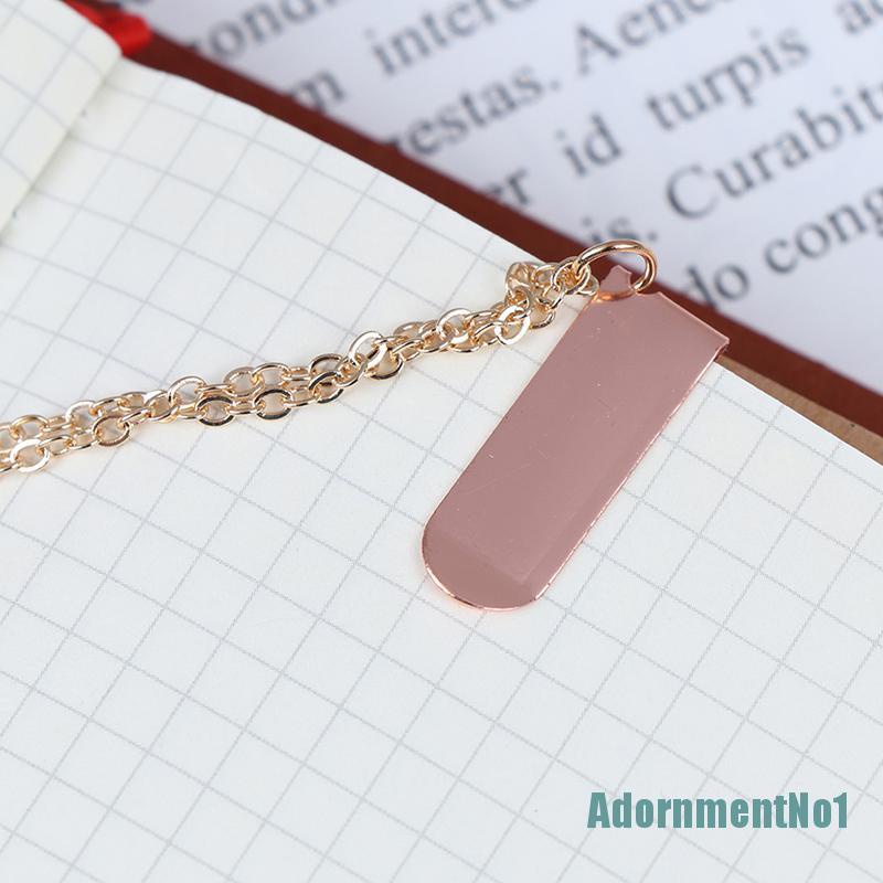 (AdornmentNo1) 1pc Pembatas Buku Bentuk Kelinci Bahan Metal Untuk Sekolah / Kantor