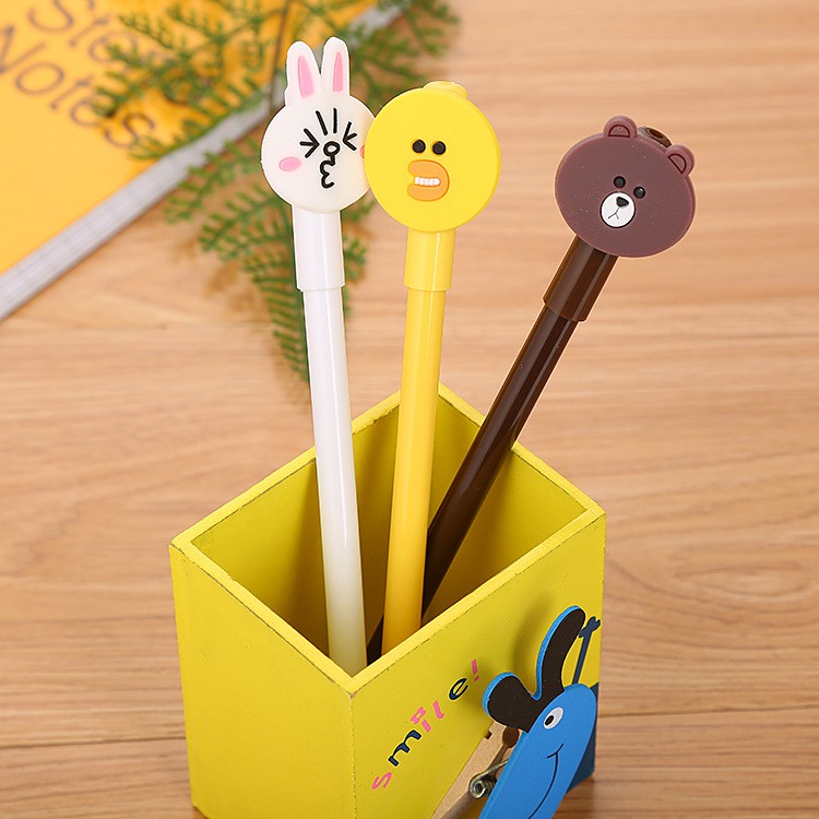 

Selusin Pena Karakter Line / Pulpen Line Korea