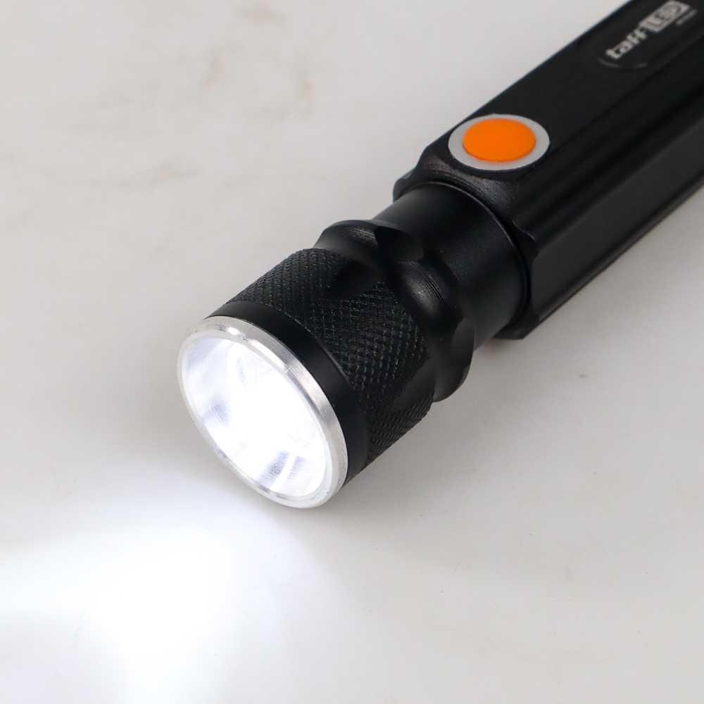 TaffLED Senter LED Terang Lantera USB T6 + COB 2300 Lumens - WY8106