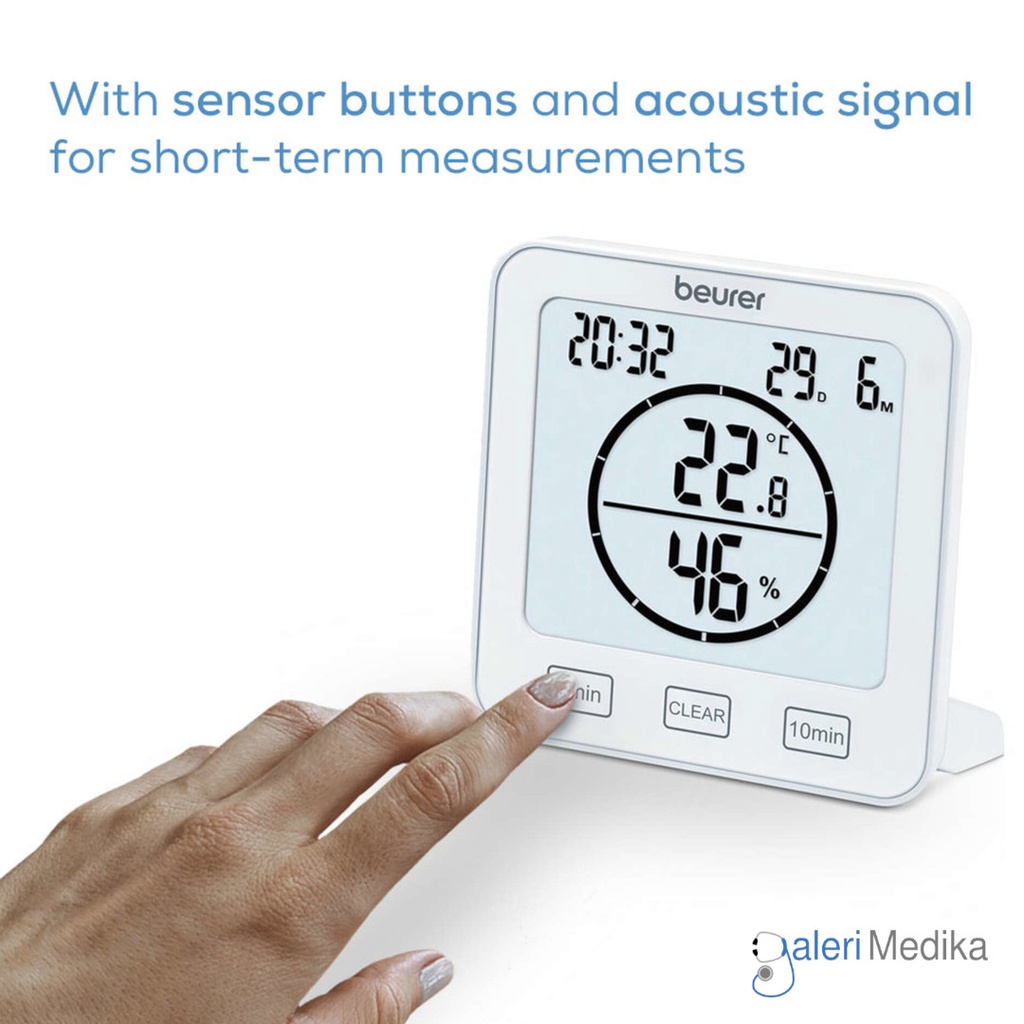 Beurer HM 22 / HM22 / HM-22 Thermo Hygrometer dengan Timer