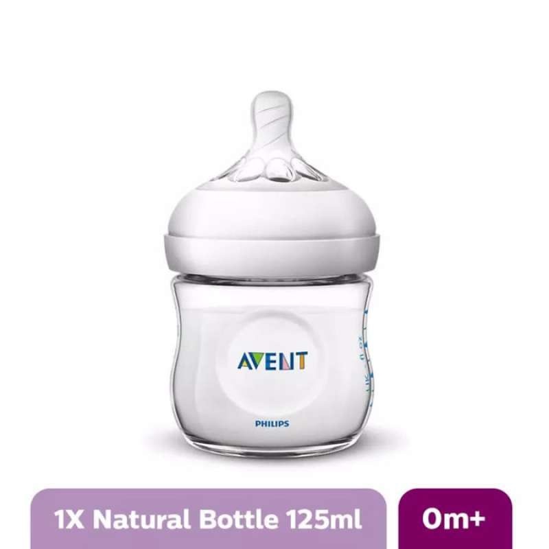 Avent Botol Natural 125ml ready putih saja single / twin