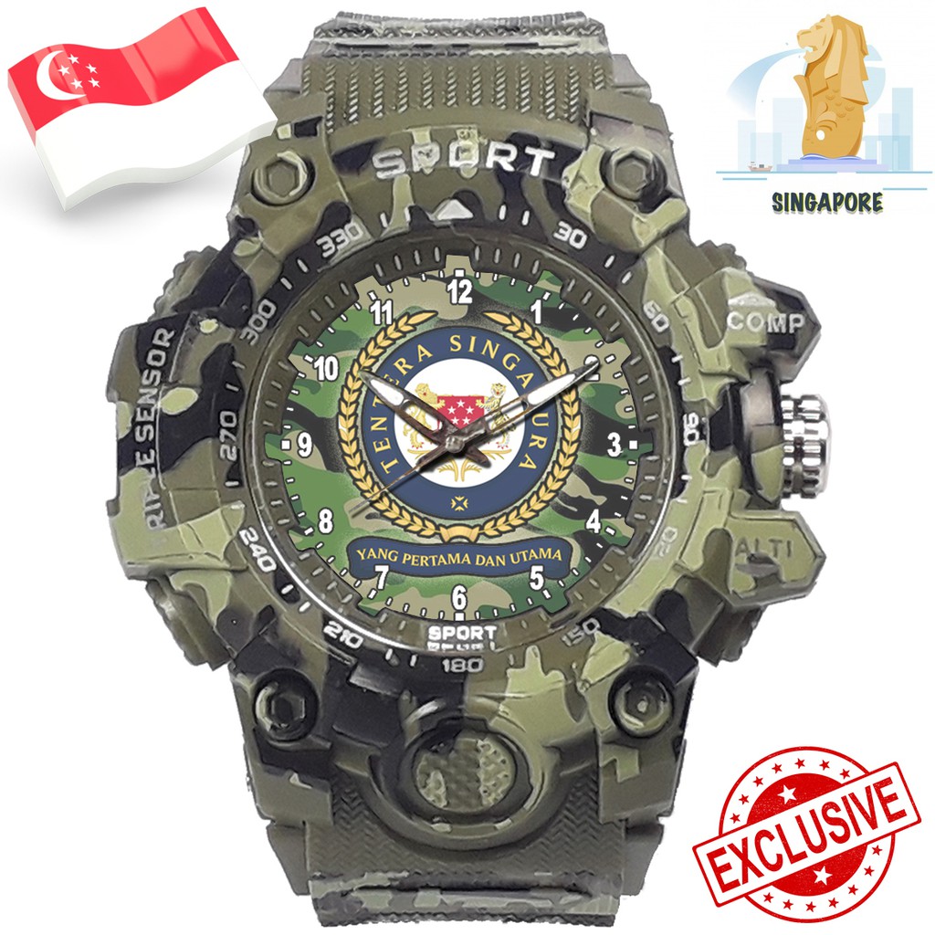 (EXCLUSIVE) JAM TANGAN TENTARA SINGAPURA. ANGKATAN BERSENJATA REPUBLIK SINGAPURA 1