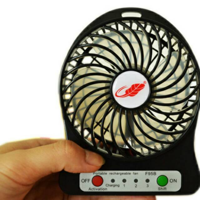 Kipas mini cas charger F95B