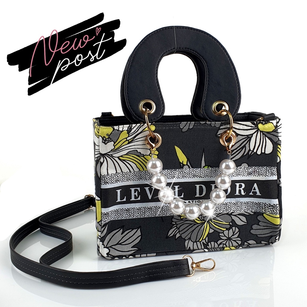 FASHIONSTOREKU TAS LEVEL DORA FLORA STYLE WANITA KOREA ORIGINAL