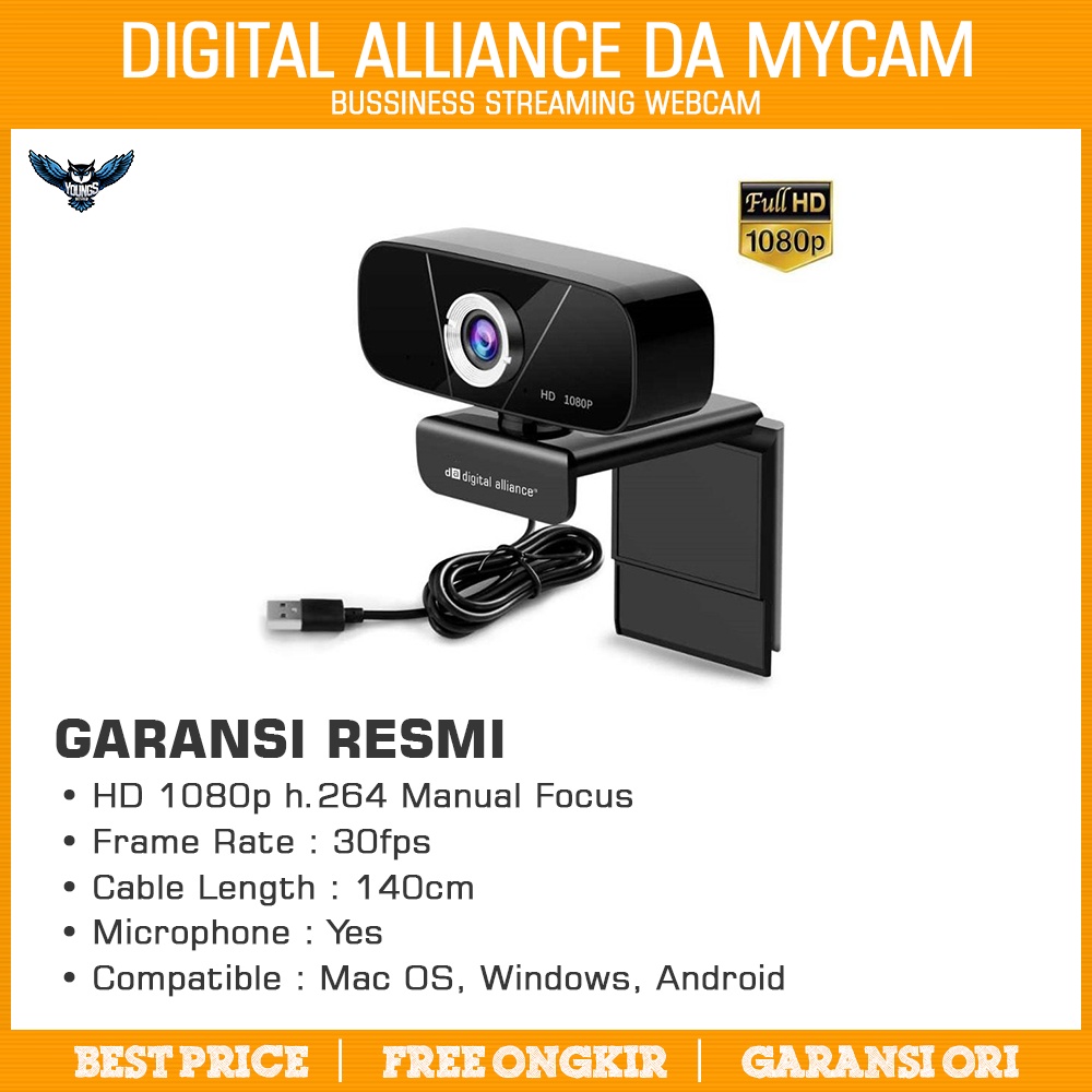 Webcam Digital Alliance DA MyCam - Full HD 1080p Web cam My
