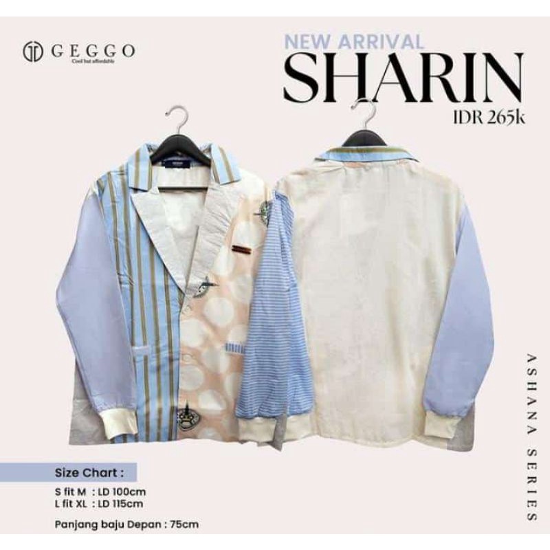 ATASAN BLAZER SHARIN GEGGO WOMEN ORIGINAL || MOUNEERASHOP