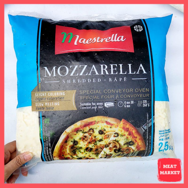 

Mozzarella Shredded/ Mozza Parut 200gr & 1kg