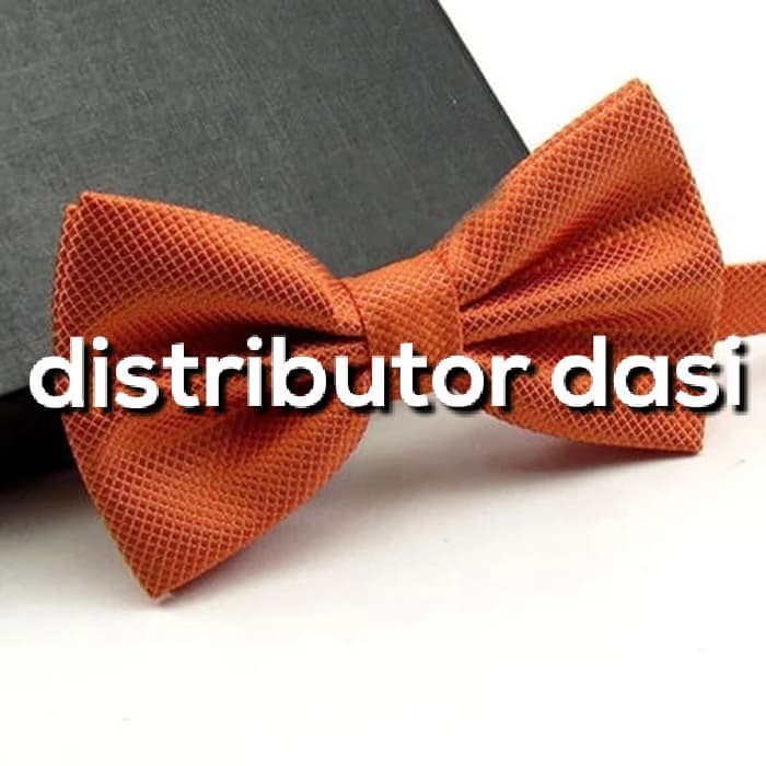 Dasi Kupu Kupu Motif Bintik Orange Grosir Distributor Dasi