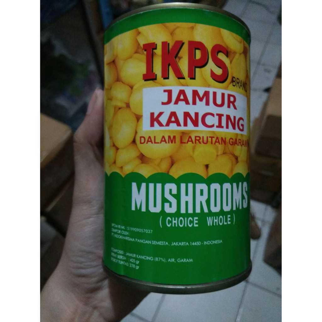 JAMUR KANCING DALAM KALENG IKPS 425 GRAM