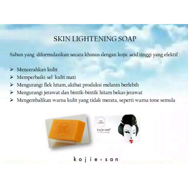 (ORIGINAL) Kojiesan Skin Lightening Soap / Kojie San Soap / Sabun Pemutih ( BPOM )