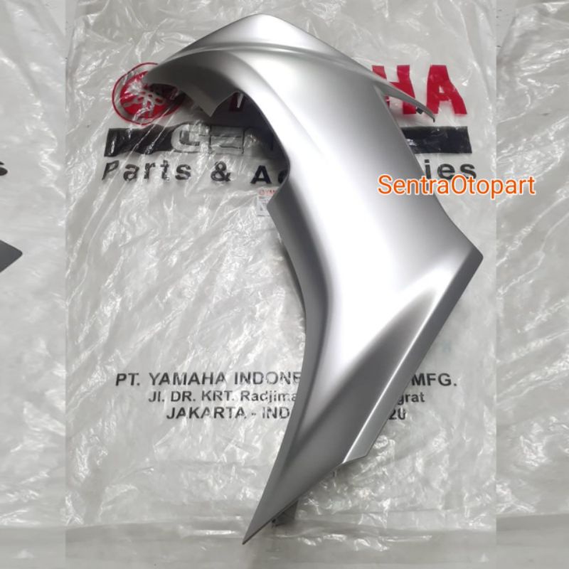 Sayap legsil legshield luar kiri aerox new 2021 silver original ygp bbpf835u00p5