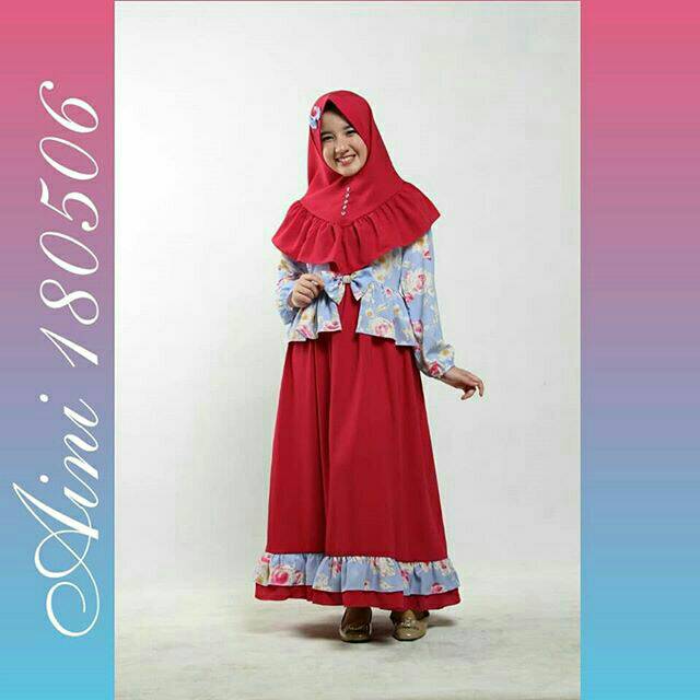 Aini 180506 / baju muslim anak pesta syar'i
