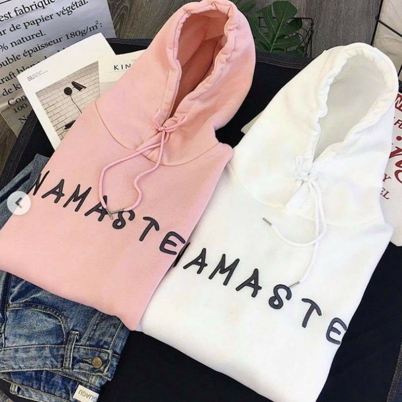 S - XXXXXL(6XL) Hoodie NAMASTE BIG SIZE Jacket OVERSIZE Boy Girl Dusty Pink White Jumbo Fleece 5XL 4XL 3XL 2XL XL L