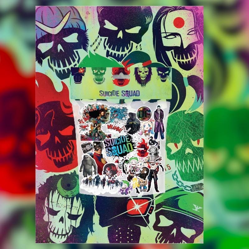 

[29 PCS STICKERS] Stickers Suice Squad untuk laptop, hp, dll sudah dicutting