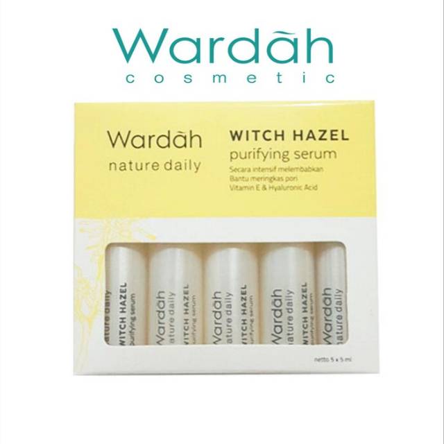 Wardah witch hazel purifying serum 5ml original