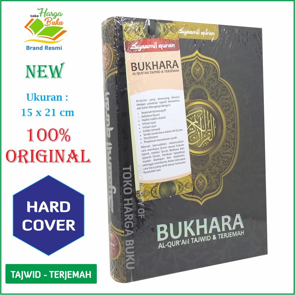 Al-Quran Bukhara A5 HC REG Tajwid Warna dan Terjemah Ukuran Sedang Tajwid - Syamil Quran