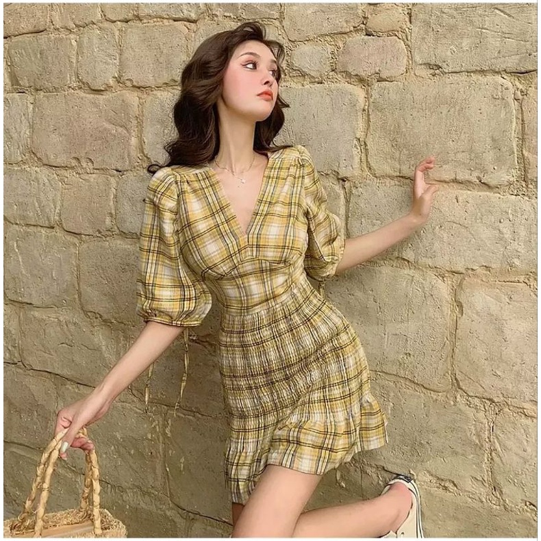 MACY DRESS | Korean Dress | Korean Clothing | Korean Style | Korean Look | Checkered Dress | Summer 