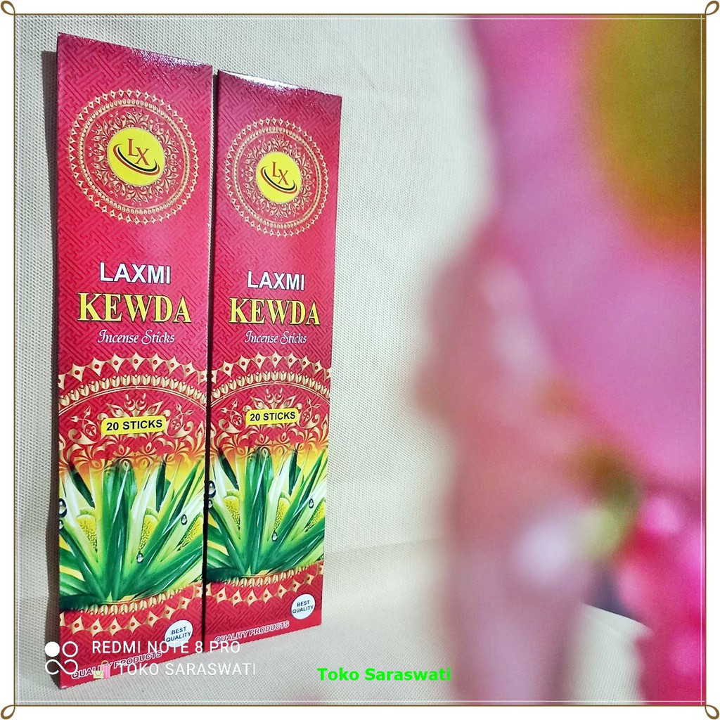 Hio Dupa Wangi Aromaterapi Soft Kewda Pudak Laxmi Isi 20 Stik