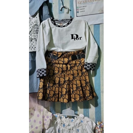 setelan rok dior anak