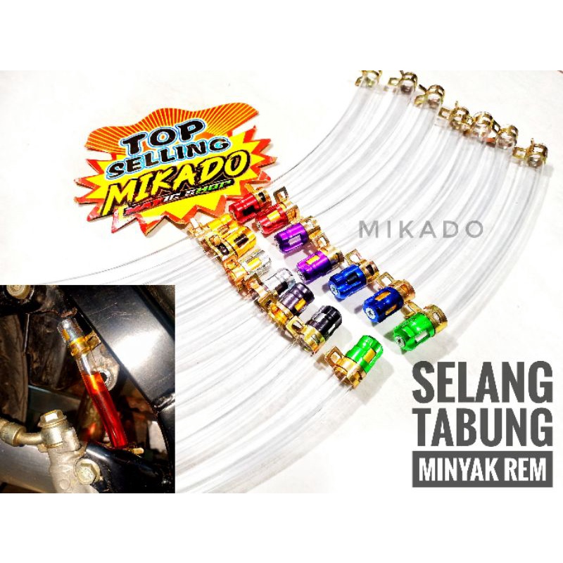 SELANG TABUNG MINYAK REM MODEL HRC CNC BELAKANG DEPAN SUGEST SATRIA FU NINJA R RR SS SATRIA FU SONIC