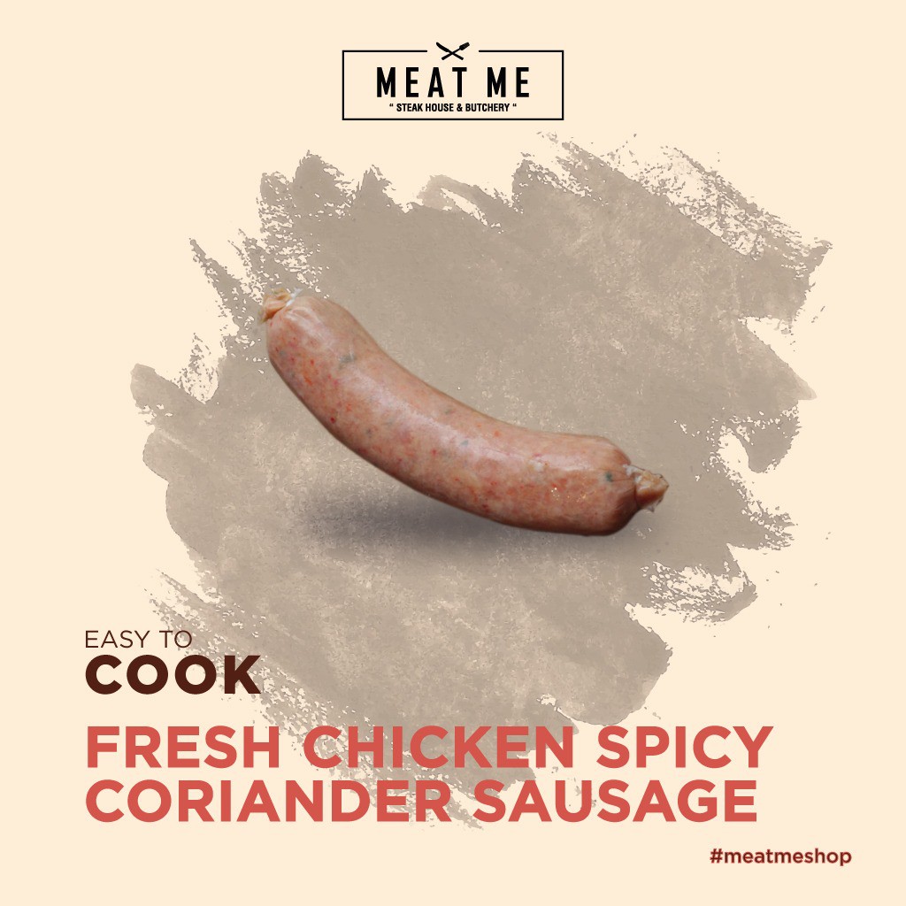

MEAT ME Frozen Food - Fresh Chicken Spicy Coriander Sausage | SOSIS