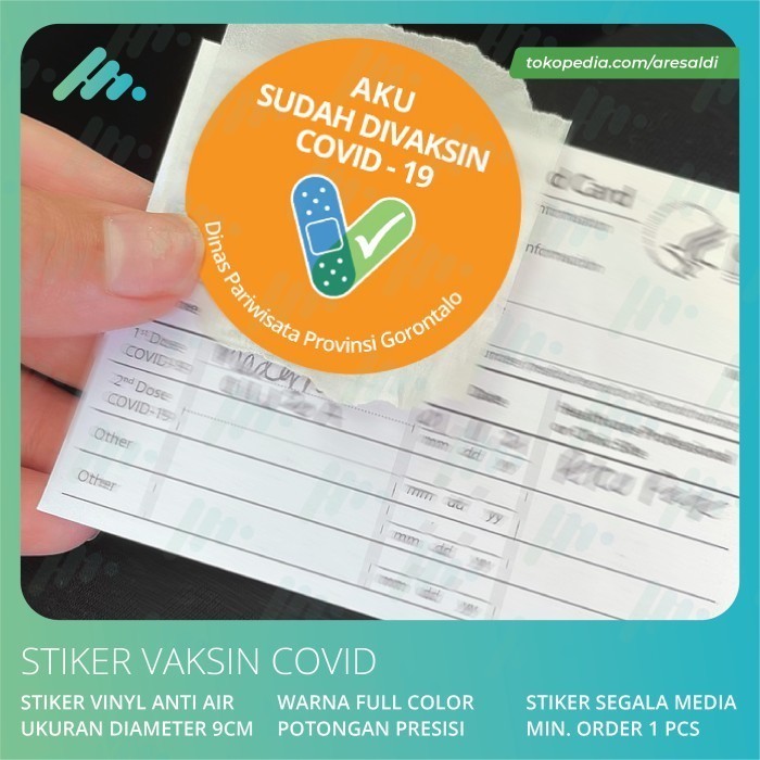 

Murah Stiker Vaksin Covid 19 / Corona Virus Sticker Label Sudah DIvaksin - Bhs Indonesia Keren