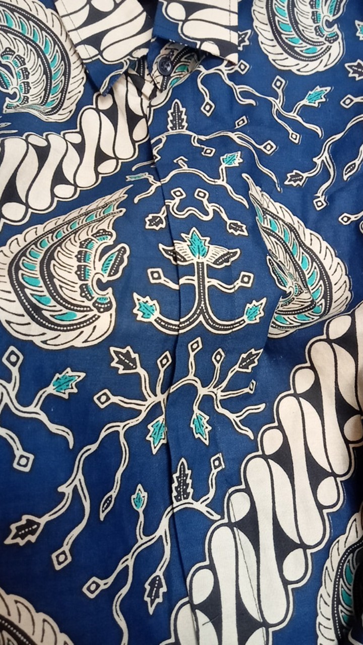 Kemeja Batik Pria Lengan Panjang Baju Batik Modern Bahan Katun Halus