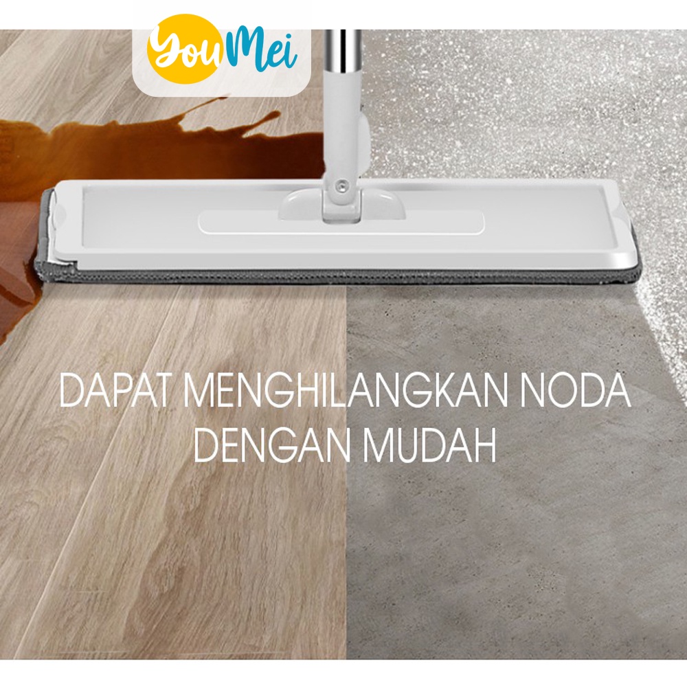 Alat Pel Lantai Kain Praktis Fleksibel / Pembersih Sekat Sela Serbaguna / Pel Lantai Persegi Panjang Ultra Mop Briny Modern Terlaris  - 1027