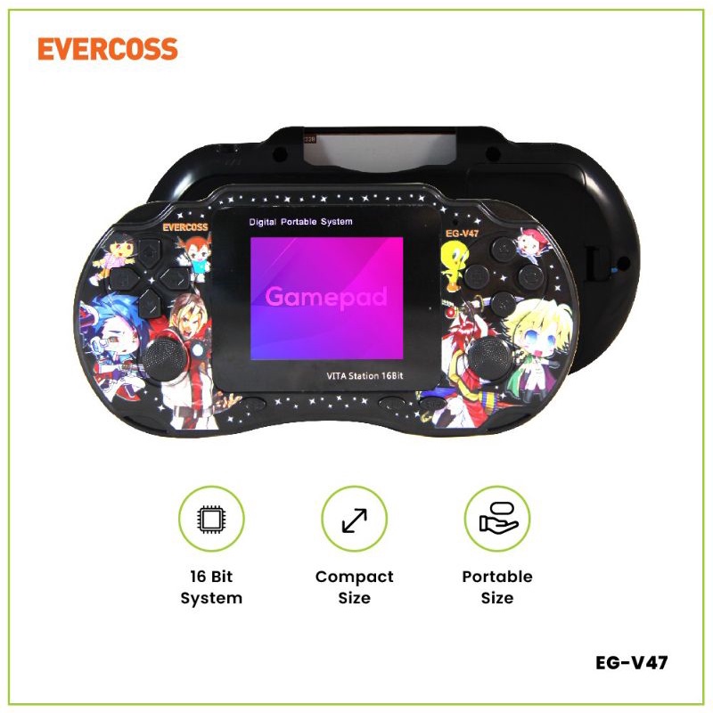 Game PSP - Game Portable Evercoss EG-V47 16BIT Analog Stik