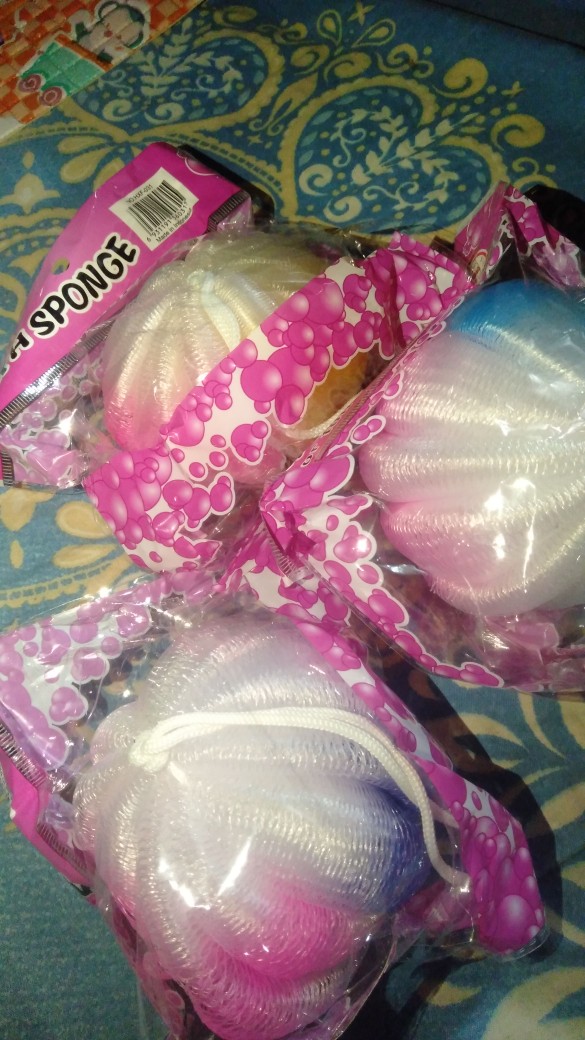 Bath Sponge Labu Besar/spons Mandi Labu/spons Mandi Warna Pelangi