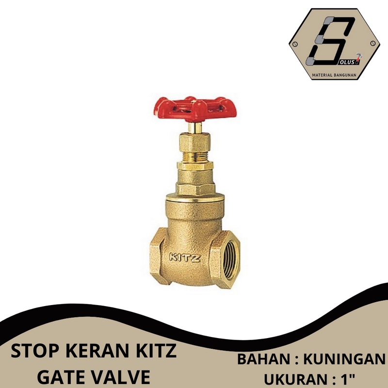 STOP KERAN KITZ KUNINGAN, 1", GATE VALVE