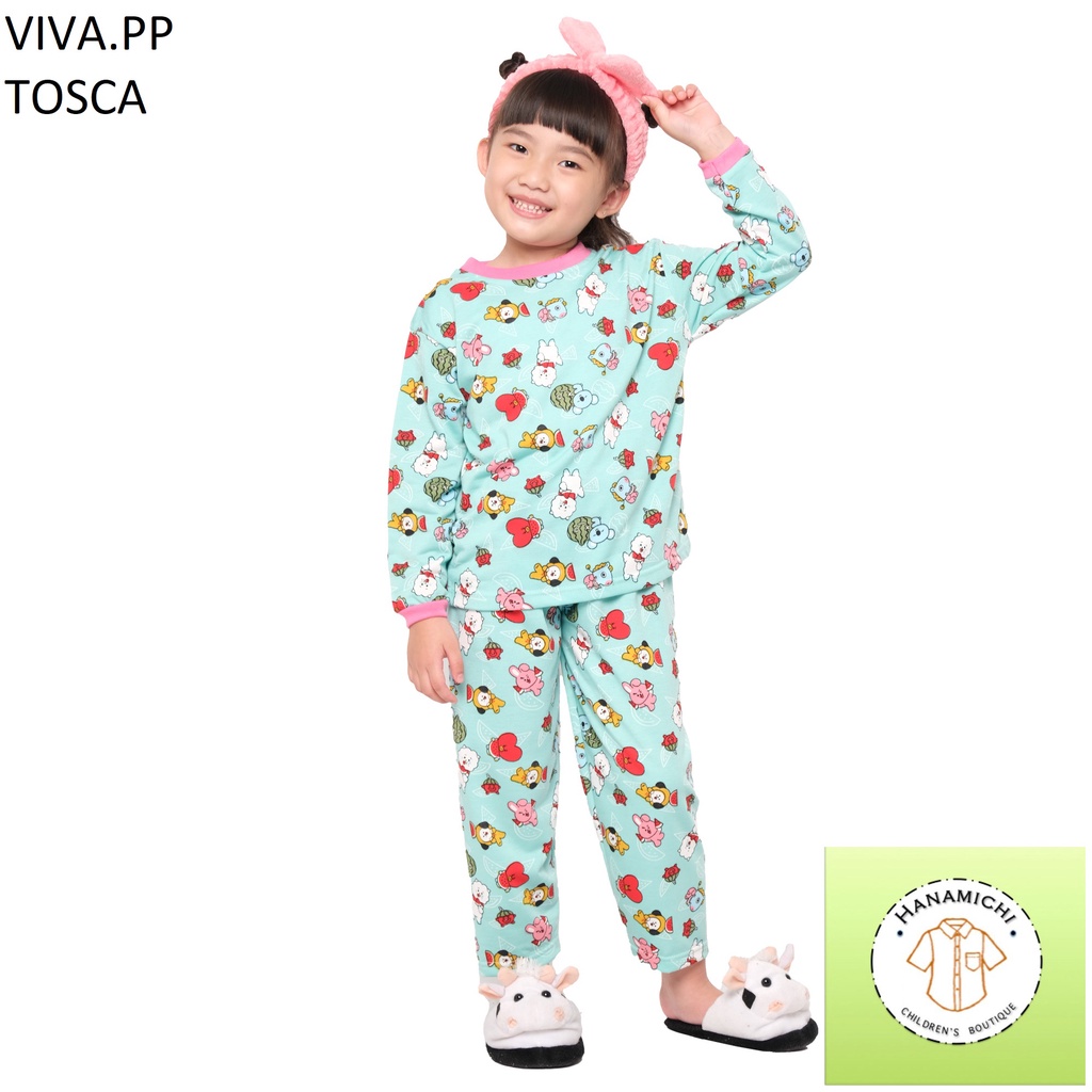 Hanamichi VIVA.PP Setelan Piyama Anak Lengan Panjang Full Print