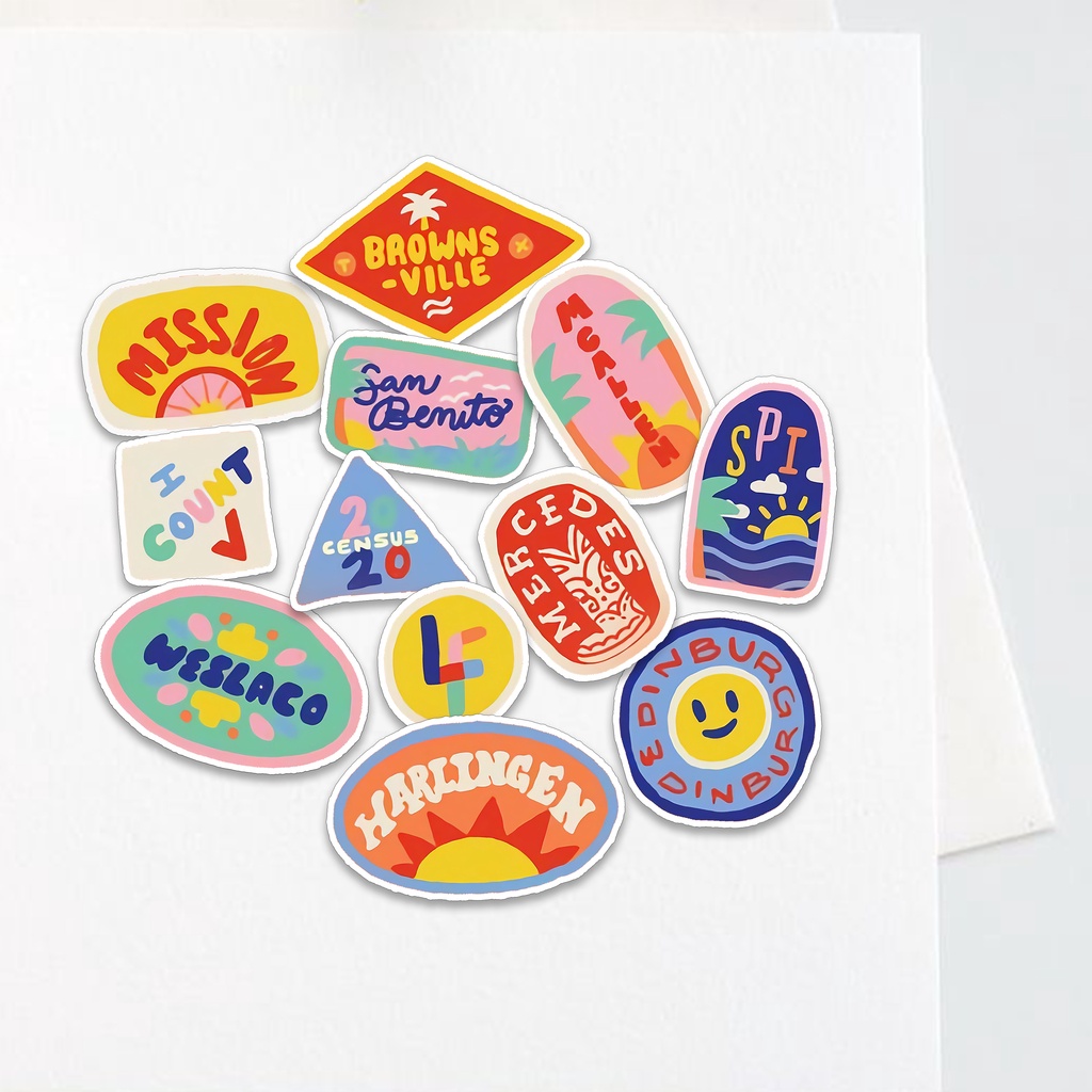 

Sticker Summer Aesthetic Sticker Waterproof (12pcs)